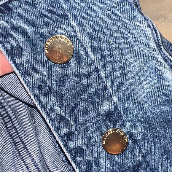 Michael Kors Faux Fur Trim Denim Jacket - Picture 4 of 13